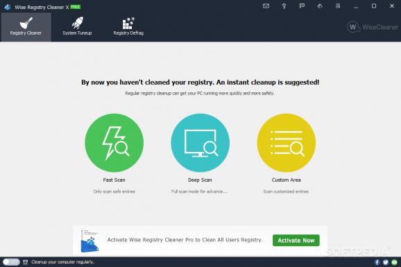 Portable Wise Registry Cleaner screenshot