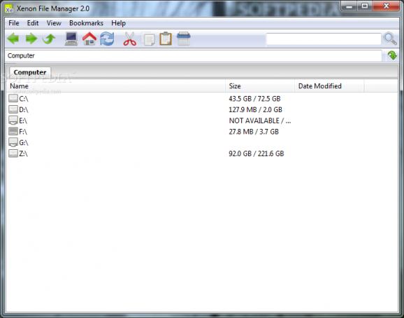 Portable Xenon File Manager screenshot