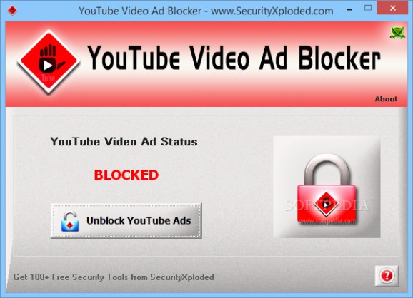 Portable YouTube Video Ad Blocker screenshot