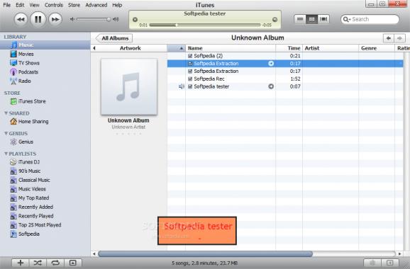 Portable iTunesControl screenshot