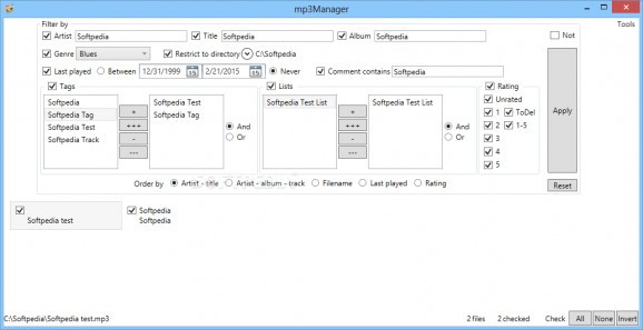 Portable mp3Manager screenshot