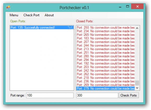 Portchecker screenshot