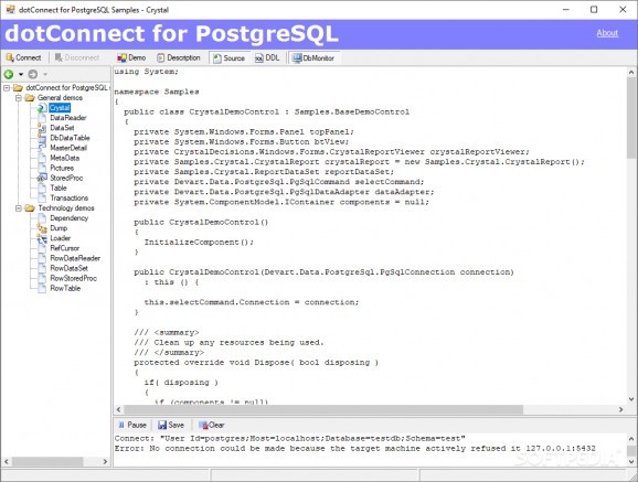 dotConnect for PostgreSQL screenshot