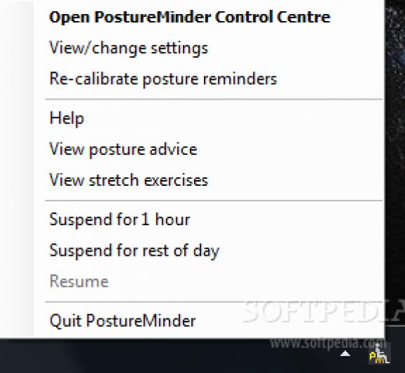 PostureMinder Pro screenshot
