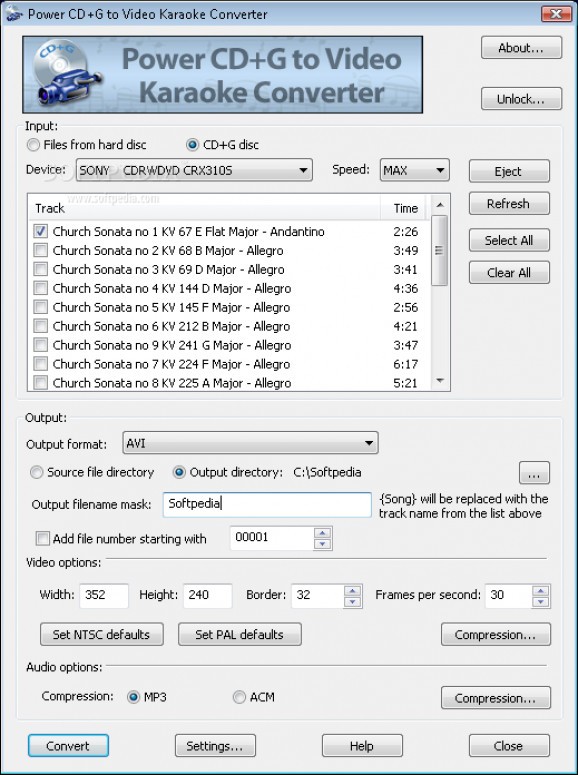 Power CDG to AVI Converter screenshot