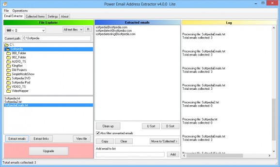 Power Email Address Extractor Lite screenshot