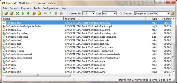 Power MP3 WMA Free Converter screenshot