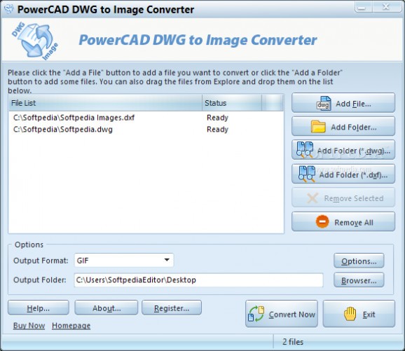 PowerCAD DWG to Image Converter screenshot