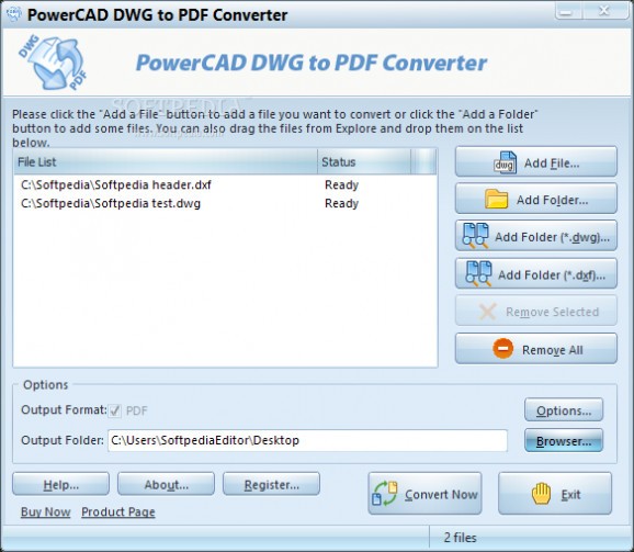 PowerCAD DWG to PDF Converter screenshot