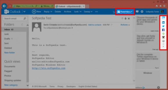 PowerInbox for Internet Explorer screenshot