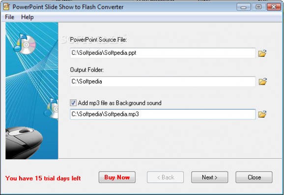 PowerPoint Slide Show to Flash Converter screenshot