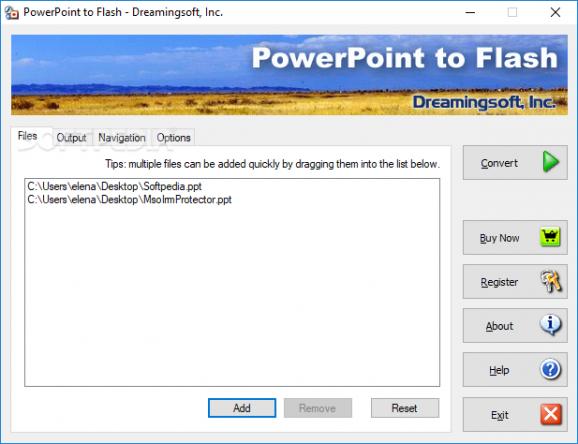 PowerPoint to Flash screenshot