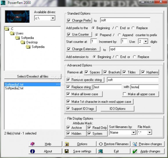 PowerRen 2000 screenshot