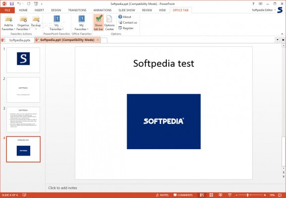 Tabs for PowerPoint screenshot