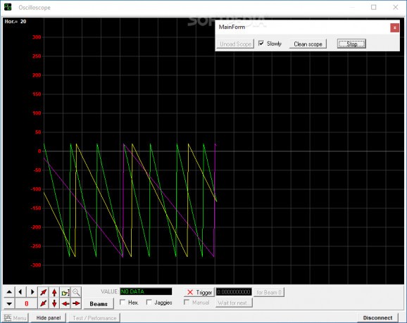 Universal Software Oscilloscope Library screenshot