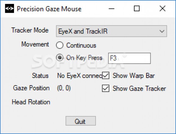 Precision Gaze Mouse screenshot