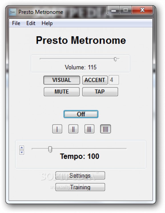 Presto Metronome screenshot