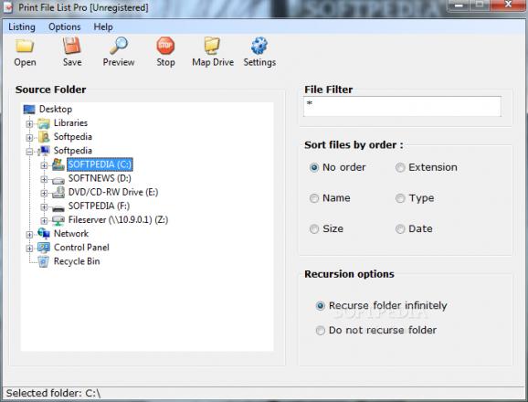 Print File List Pro screenshot
