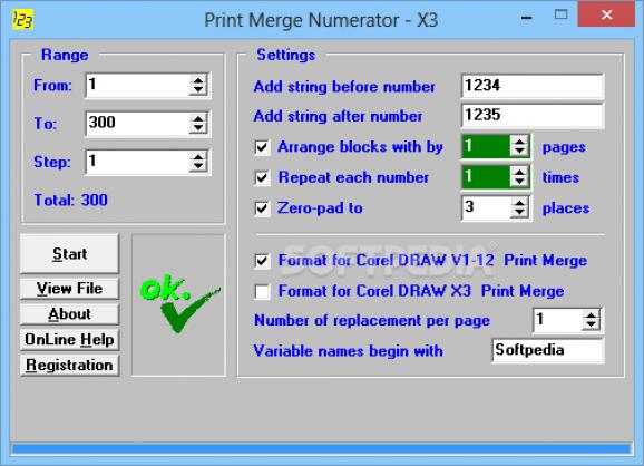 Print Merge Numerator screenshot