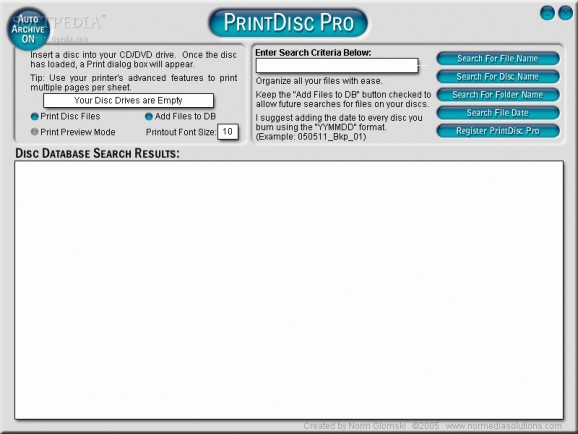 PrintDisc Pro screenshot