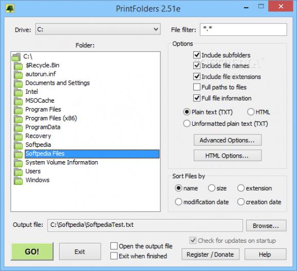 PrintFolders screenshot