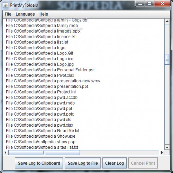 PrintMyFolders screenshot
