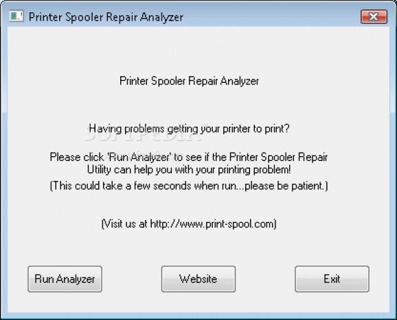 Printer Spooler Repair Analyzer screenshot