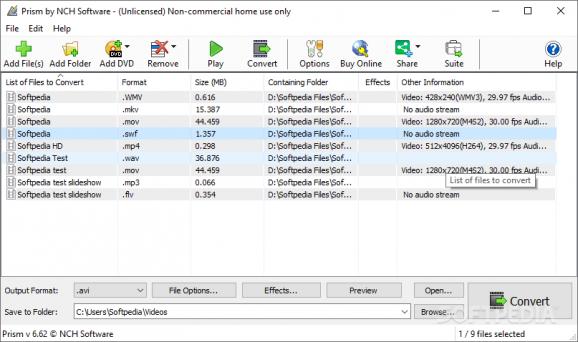 Prism Video File Converter screenshot