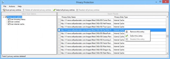 Privacy Protection screenshot