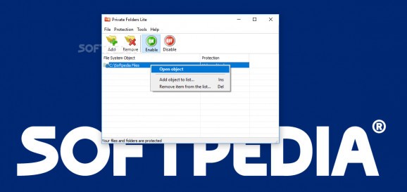 Private Folders Lite screenshot
