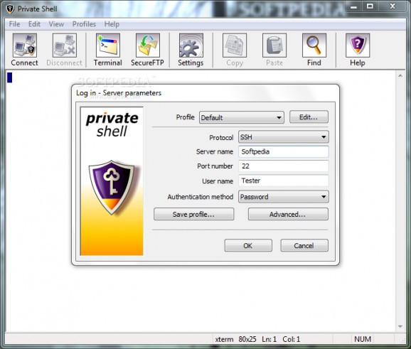 Private Shell screenshot