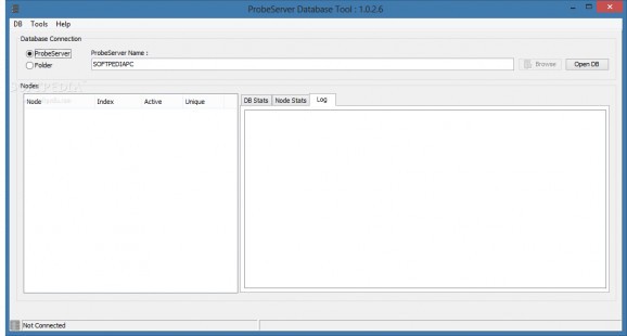 ProbeServer Database Tool screenshot