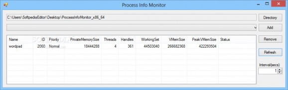 Process Info Monitor screenshot