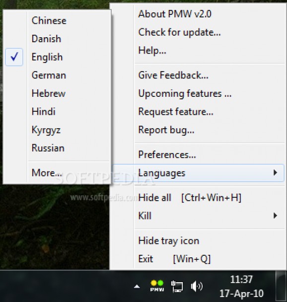 PMW (Process Manager for Windows) screenshot