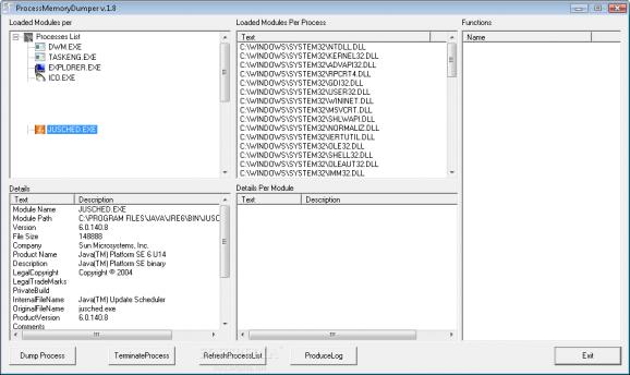 ProcessMemoryDumper screenshot