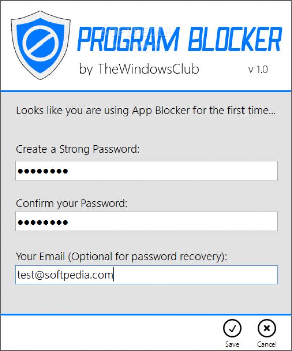 Program Blocker screenshot
