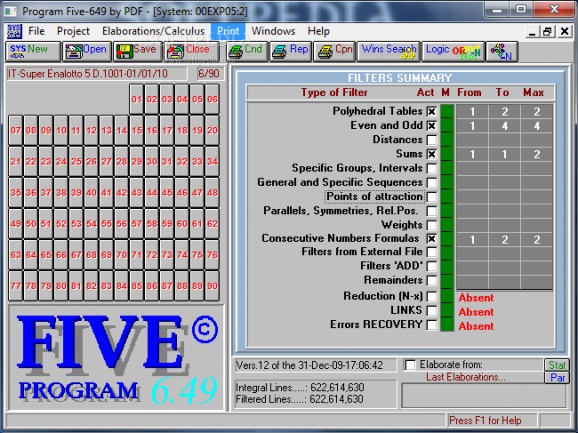 Program Five-649 screenshot