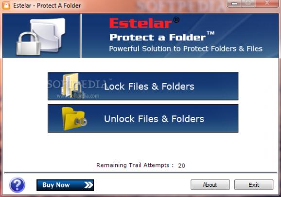 Protect A Folder screenshot