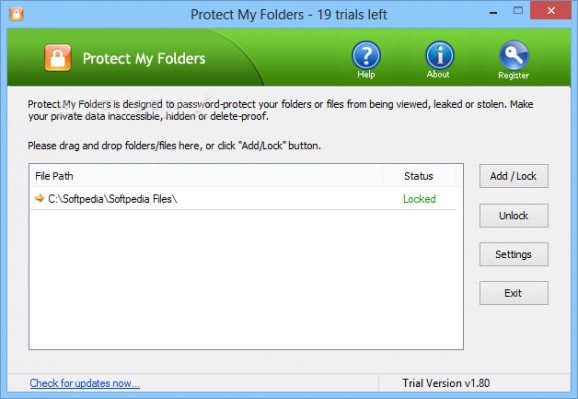 Protect My Folders screenshot