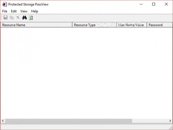 Protected Storage PassView screenshot