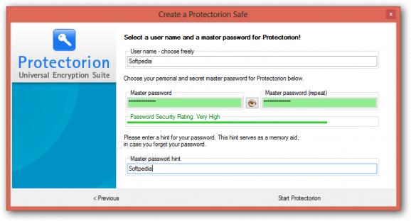 Protectorion Encryption Suite screenshot
