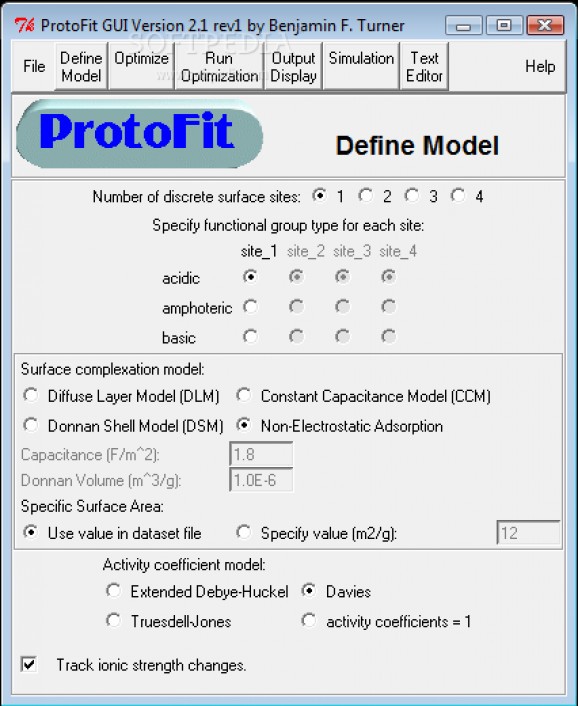 ProtoFit screenshot