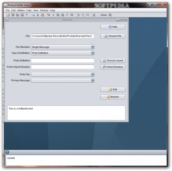 Protocol Buffer Editor screenshot