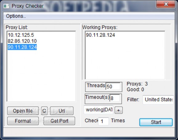 Proxy Check Tool screenshot