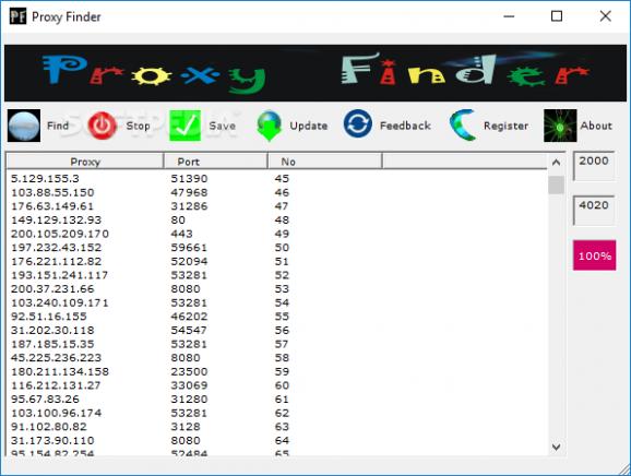 Proxy Finder screenshot