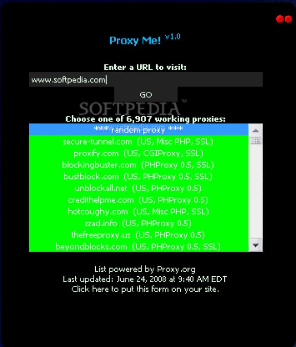 Proxy Me! screenshot