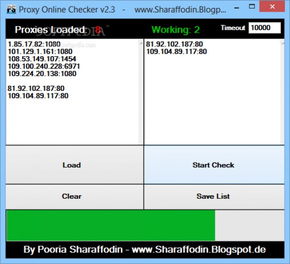 Proxy Online Checker screenshot