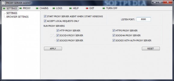 Proxy Server Agent screenshot