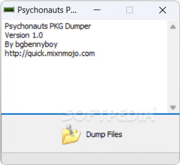 Psychonauts PKG Dumper screenshot