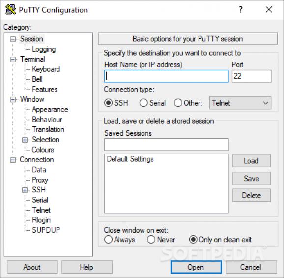 PuTTY Portable screenshot